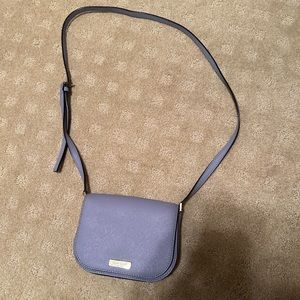 Kate Spade purple leather cross body purse